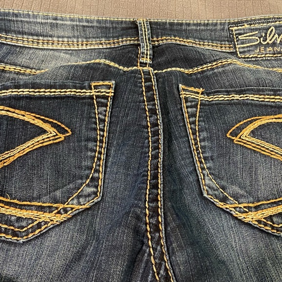 Silver Jeans Berkeley Straight Dark Denim Jeans size W27/ L30 - Picture 6 of 10